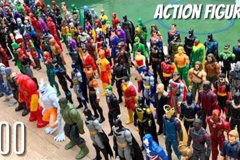 200 Action Figures : Hulk, Thanos, Hulkbuster, Thor, Captain America, Iron Man, Spider-Man