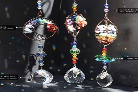 Crystal Suncatchers for Windows Hanging Tree of Life Sun Catchers Decor with Prisms for Car Review