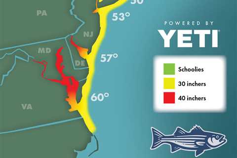 Striper Migration Map – April 21, 2023