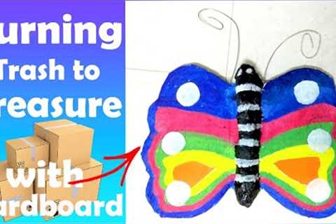 Turning trash to treasure with Cardboard | Card board Craft | Wall Hanging Idea