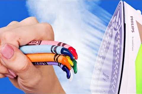 9 COLORFUL CRAYON IDEAS AND HACKS