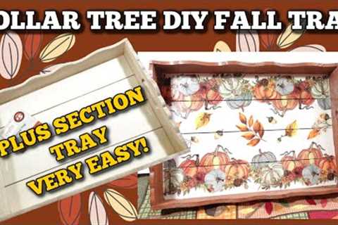 Diy Fall Tray From Dollar Tree!