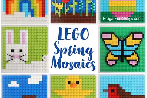 Spring LEGO Building Cards