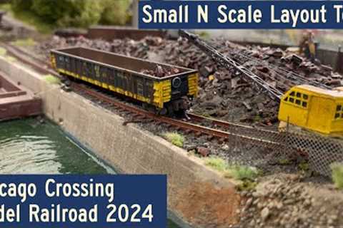 2024 Small N Scale Layout Tour: Chicago Crossing Model Railroad