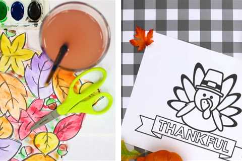 17 Thanksgiving Placemats Crafts Kids Can Make