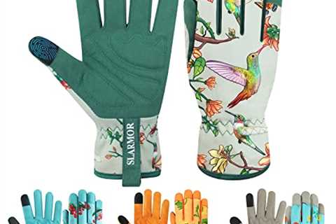 Women's Thorn-Proof Leather Gardening Gloves - Medium