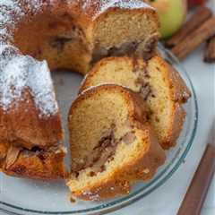 Brown Butter Apple Bundt Cake with Nutella Swirl