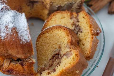 Brown Butter Apple Bundt Cake with Nutella Swirl