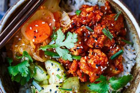 Korean Tofu Rice Bowls