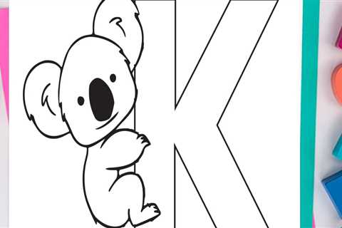 Letter K Coloring Page: Free Alphabet Coloring Page