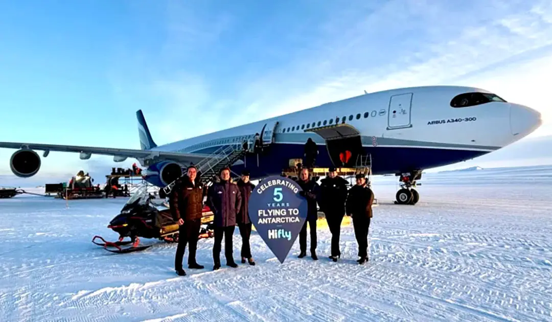 Hi Fly flies to Antarctica for ‘White Desert’.